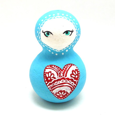 arctic craft painted peg doll