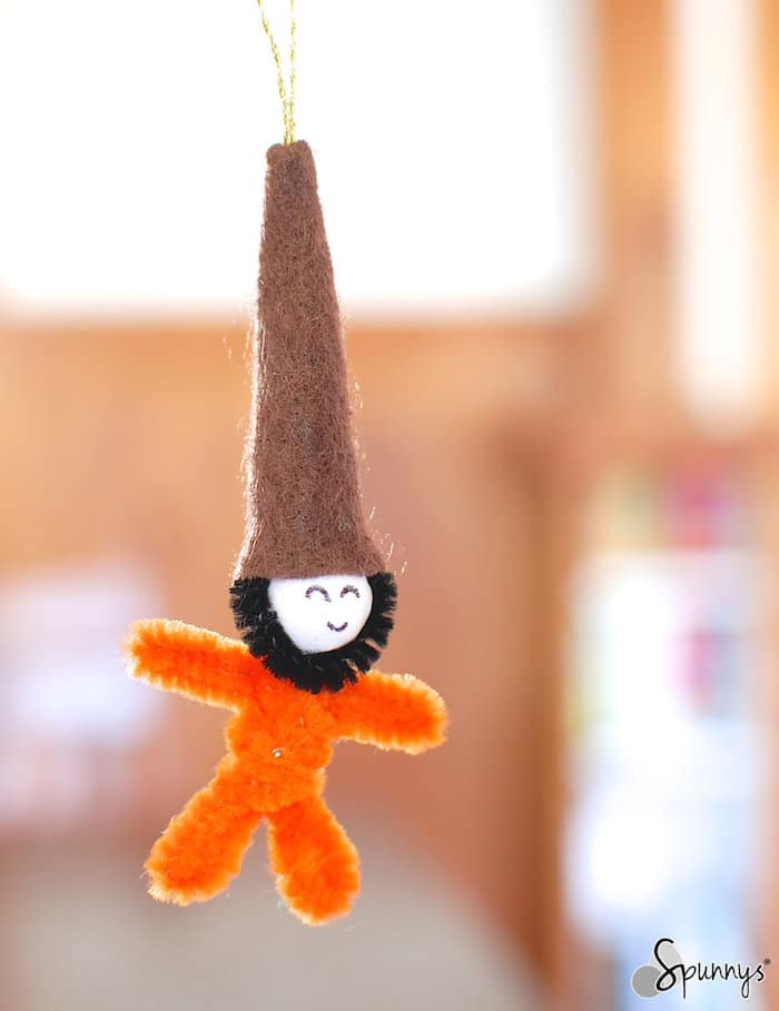 Felt gnome elft ornament DIY