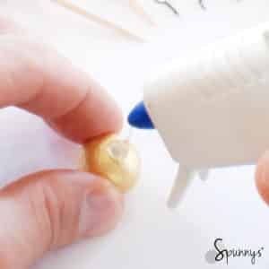 Pouring hot glue