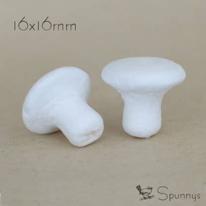 Spun cotton mushrooms Spunnys 16x16mm