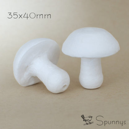 Spun cotton mushrooms Spunnys 35x40mm