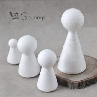 Spun Cotton Peg Dolls