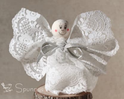 Spun cotton head 25 mm angel ornament