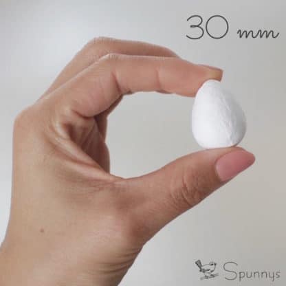 spun cotton egg 30 mm tall SPUNNYS