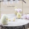 Easter Diorama chicks eggs spun cotton cute DIY project